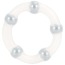 Эрекционное кольцо Metallic Bead Ring, прозрачное - Фото №1
