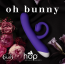 Вібратор Hop Pleasure Bunnies Oh Bunny, фіолетовий - Фото №6