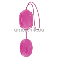 Вагінальні кульки з вібрацією Buzz, рожеві - Фото №1