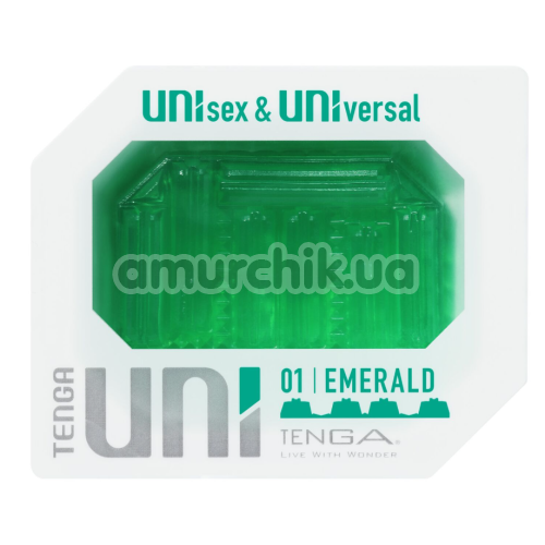 Мастурбатор-массажер Tenga Uni 01 Emerald