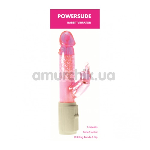 Вибратор Minx Powerslide Rabbit Vibrator, розовый