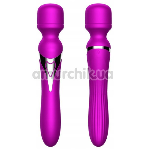 Універсальний вібромасажер Foxshow Silicone Dual Massager, фіолетовий