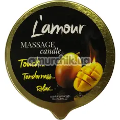 Массажная свеча L'amour Massage Candle Sparkling Mango - манго, 70 мл - Фото №1