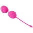 Вагинальные шарики Silicone Love Balls, розовые - Фото №2