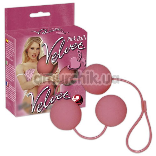 Вагінальні кульки Velvet Pink Balls рожеві