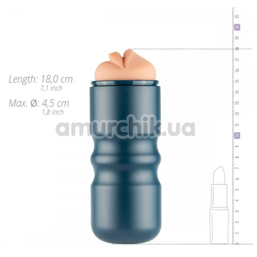 Симулятор орального секса FPPR Vacuum Cup Masturbator Mouth, бежевый