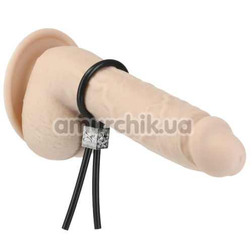 Эрекционное кольцо для члена Lux Active Tether Adjustable Silicone Cock Tie, черное