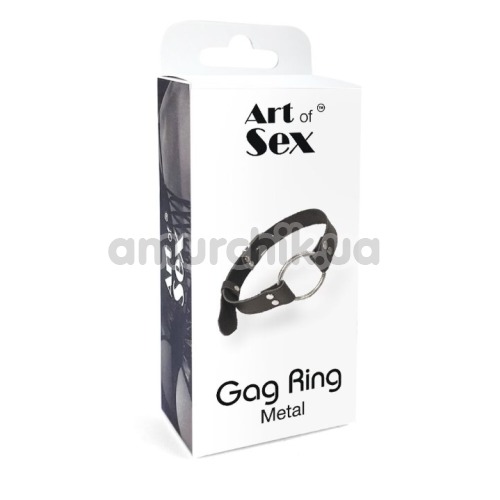 Кляп Art of Sex Gag Ring Metal, чорний