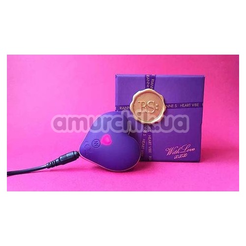 Клиторальный вибратор Rianne S Heart Vibe, фиолетовый