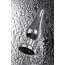 Анальна пробка з прозорим кристалом Toyfa Metal 717049-10, срібна - Фото №7