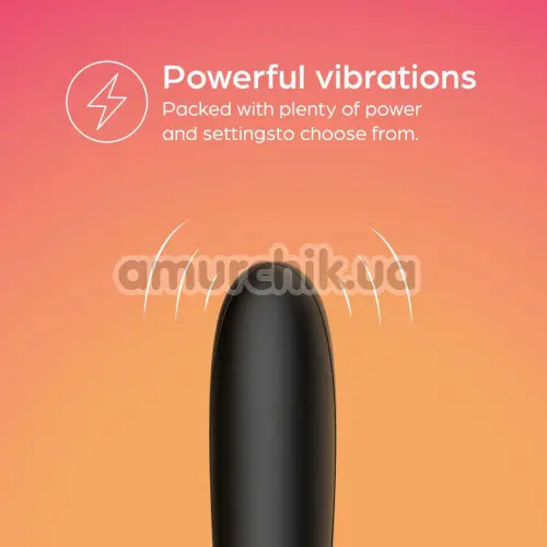 Кліторальний вібратор So Divine Vibrating Wonder Bullet, чорний