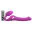 Безремневий страпон із вібрацією Strap-On-Me Multi Orgasm Bendable Strap-On M, рожевий - Фото №1