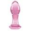 Анальная пробка Crystal Glass Gem, розовая - Фото №0