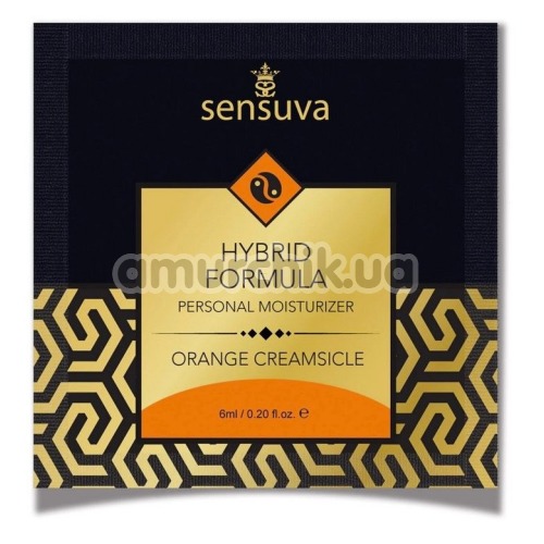 Лубрикант Sensuva Hybrid Formula Orange Creamsicle - апельсиновое мороженое, 6 мл