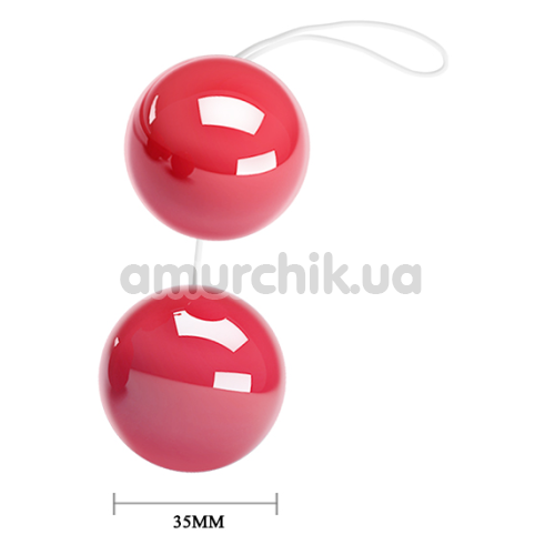 Вагинальные шарики Twin Balls, красные