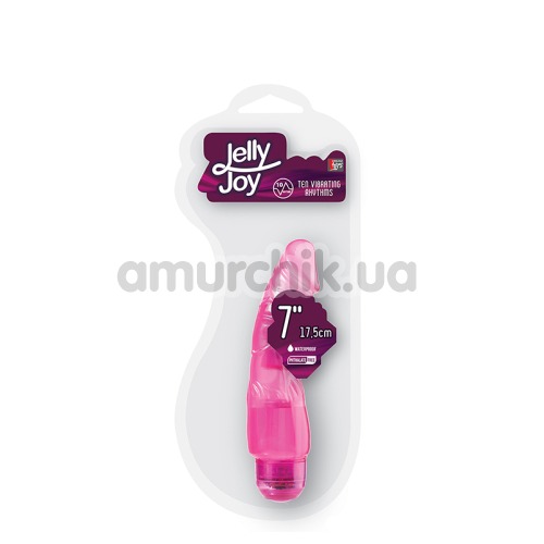 Вибратор Jelly Joy 20844, 17.5 см розовый