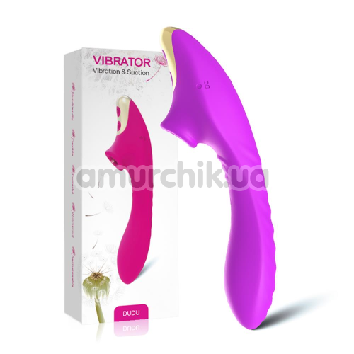 Симулятор орального секса для женщин с вибрацией DuDu E01, фиолетовый