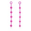 Набор анальных цепочек Posh Silicone “O” Beads, розовый - Фото №1