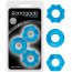 Набор из 3 эрекционных колец Renegade Chubbies Super Stretchable Rings, голубой - Фото №3
