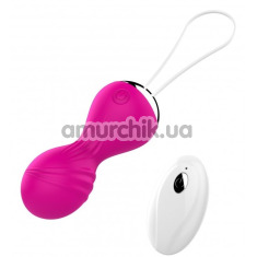 Вагінальні кульки з вібрацією Boss Remote Control Tighten Vibrating Egg, темно-рожеві - Фото №1