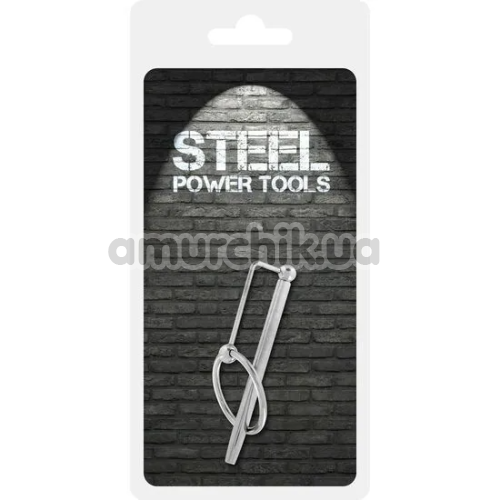 Уретральная вставка Steel Power Tools, серебряная