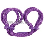 Наручники Japanese Silk Love Rope Wrist Cuffs, фиолетовые - Фото №1