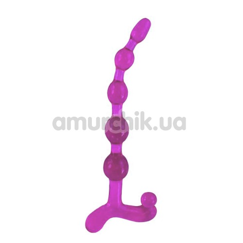 Анальный стимулятор Bendy Twist 22.5 см, фиолетовый