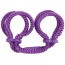 Наручники Japanese Silk Love Rope Wrist Cuffs, фиолетовые - Фото №0