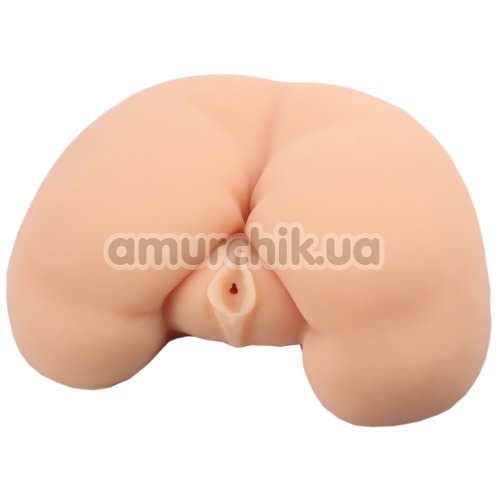 Штучна вагіна і анус з вібрацією ManQ Vibrating Realistic Ass, тілесна