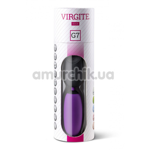Віброяйце Virgite Eggs Rechargeable G7, фіолетове