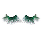 Вії Black-Green Feather Eyelashes (модель 639) - Фото №1