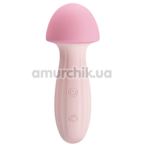 Универсальный вибромассажер Pretty Love Mushroom, розовый - Фото №1