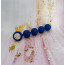 Анальная цепочка Loveshop Silicone Four Anal Beads Chain, синяя - Фото №5