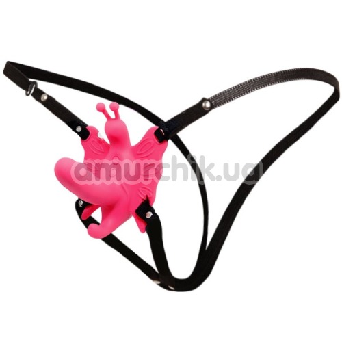 Вибратор-бабочка Ultra Passionate Harness, розовый