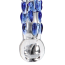 Фалоімітатор Glass Worxx Diamond Dazzler, блакитний - Фото №5