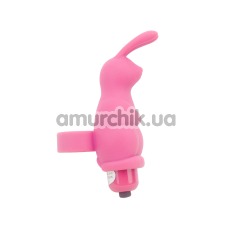 Насадка на палець з вібрацією MisSweet Sweetie Rabbit, рожева - Фото №1