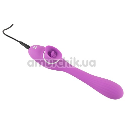 Вибратор клиторальный и точки G 2 Function Bendable Vibe, фиолетовый