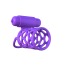 Насадка на пенис с вибрацией Fantasy C-Ringz Vibrating Couples Cage, фиолетовая - Фото №4