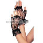 Рукавички Leg Avenue Wrist Length Fingerless Gloves, чорні - Фото №1
