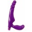 Безремневой страпон Gal Pal Vibrating фиолетовый - Фото №1