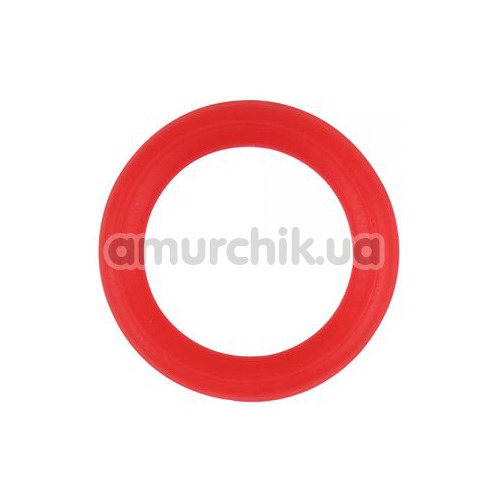 Эрекционное кольцо M-Mello Silicone Ornament, красное - Фото №1