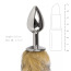 Анальная пробка с коричневым лисьим хвостиком Easy Toys Fox Tail Plug, серебряная - Фото №4