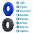 Набор из 2 эрекционных колец Performance Plus Engage 2-Ring Set, черно-синий - Фото №7