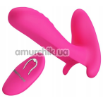 Вібратор для клітора і точки G Pretty Love Remote Control Massager, рожевий - Фото №1