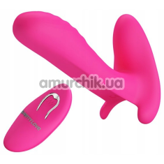 Вибратор для клитора и точки G Pretty Love Remote Control Massager, розовый - Фото №1