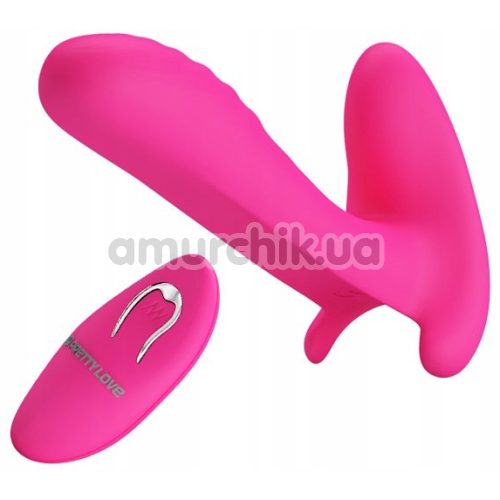 Вибратор для клитора и точки G Pretty Love Remote Control Massager, розовый