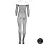 Комбінезон Le Desir Bodystocking OffShoulder Neck Fishnet/Open, чорний - Фото №6
