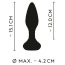 Анальная пробка с вибрацией ребристая Anos Finest Butt Plug Wear, черная - Фото №6