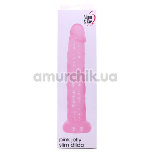 Фаллоимитатор Pink Jelly Slim Dildo, розовый