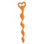 Анальная цепочка Bum Buddies Anal Beads Silicone Swirl, оранжевая - Фото №1